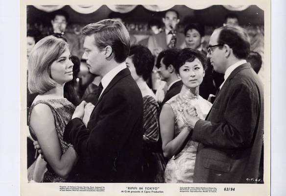 Barbara Lass (left), Karl Boehm, Keiko Kishi in Rififi in Tokyo