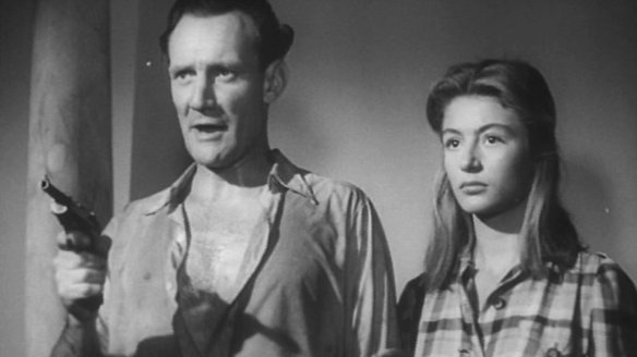 Trevor Howard & Anouk Aimee in Golden Salamander (1950)