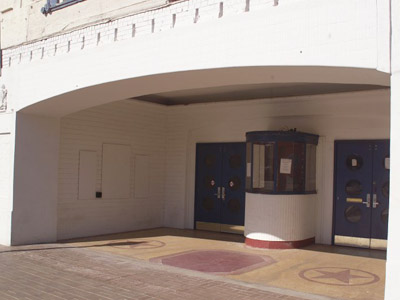 The boxoffice at the Texas Theatre in Dallas