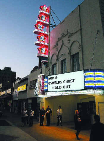 The premiere of the documentary OSWALD'S GHOST at the Texas Theatre in 2007