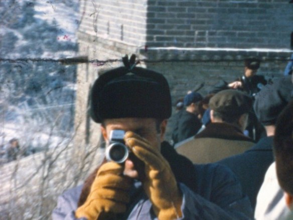 H.R. Haldeman shooting super-8 home movie footage of Nixon In China (from the documentary OUR NIXON)