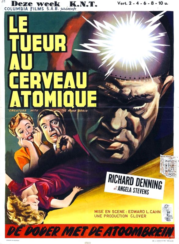 international poster for Creature with the Atom Brain