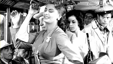 Sophia Loren and Marcello Mastroianni (far right) in TOO BAD, SHE'S BAD (1955)