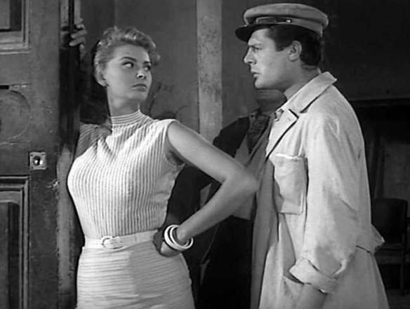 Sophia Loren and Marcello Mastroianni in TOO BAD SHE'S BAD (1955)