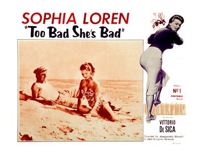too-bad-shes-bad-marcello-mastroianni-sophia-loren-1954 beach