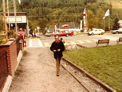 Andre Gregory at the 8th Telluride Film Festival for My Dinner with Andre (1981, photo by Jeff Stafford)