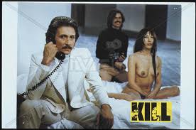Mauro Parenti (on left) as drug czar Cremona in Kill! (1971)