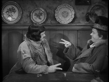 Oliver Hardy (left) and Stan Laurel in The Bohemian Girl (1936)
