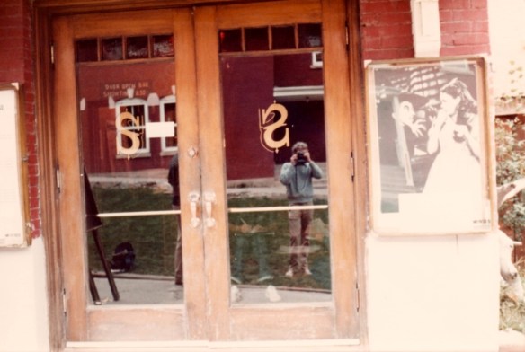 Self portrait outside the Sheridan Opera House in Telluride, Colorado (1981, photo by Jeff Stafford)