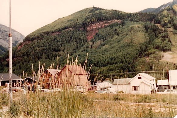 A view from where the former Telluride Community Center stood. It has since been replaced by the Galaxy Theater (photo by Jeff Stafford)