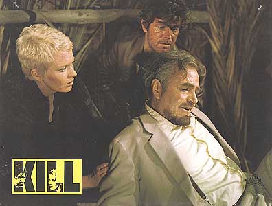 Jean Seberg, James Mason (foreground) and Stephen Boyd in Kill! (1971)