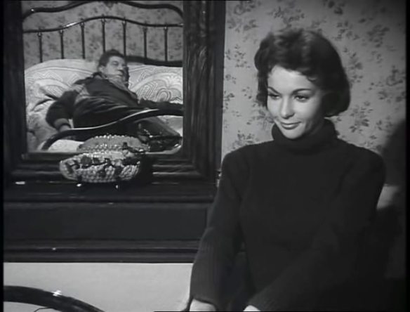 Francoise Arnoul and Jean Gabin in the French road movie, People of No Importance (Des gens sans importance, 1956).