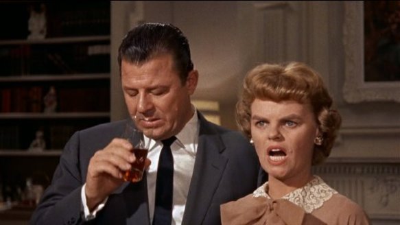 Madeleine Sherwood and Jack Carson in Cat on a Hot Tin Roof (1958)