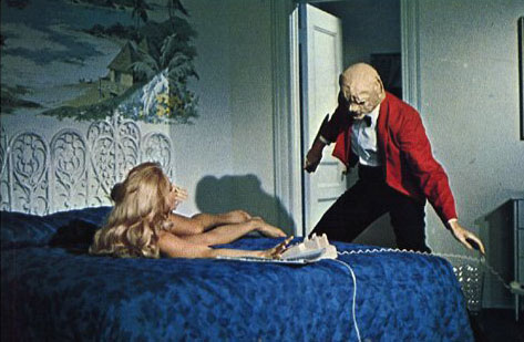 The masked killer makes a surprise appearance in Wicked, Wicked (1973)