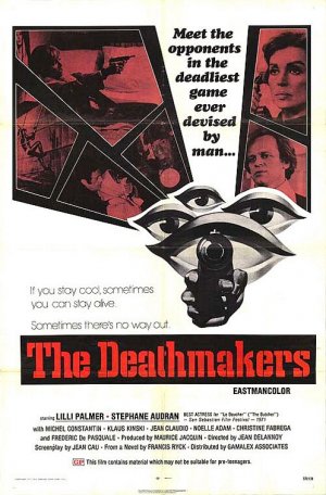 Alternate poster version for La peau de torpedo (1970), retitled The Deathmakers aka Only the Cool aka Pill of Death aka Children of Mata Hari