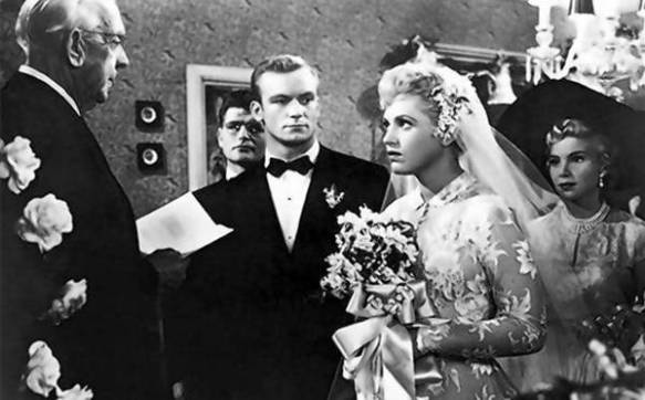 Aldo Ray as the groom & Judy Holliday as the bride in The Marrying Kind (1952), directed by George Cukor