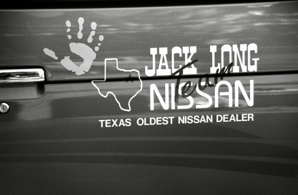 Jack Long Nissan sponsorship of Hands on a Hard Body (1997)