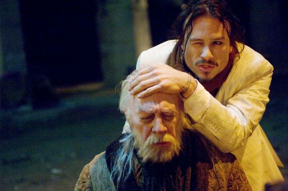 Christopher Plummer and Heath Ledger (top) in The Imaginarium of Doctor Parnassus