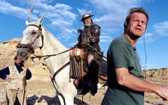 Director Terry Gilliam (right) in a scene from Lost in La Mancha
