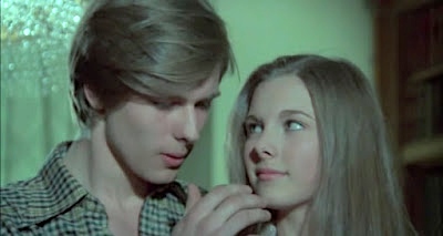 John Moulder-Brown and Inma de Santis are caught in a web of evil in Juego de amor prohibido (1975) aka Forbidden Love Game