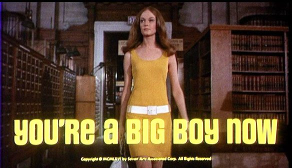 Elizabeth Hartman walks through the reading room at the New York Public Library in the dynamic opening to You're a Big Boy Now (1966)