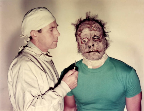 Whit Bissell (left) and Gary Conway in the 1957 trash classic, I Was a Teenage Frankenstein.