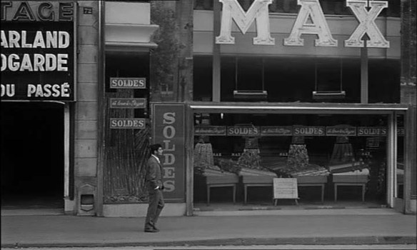 Jacques (Charles Denner) imagines Paris as a world of his own with no other people in Life Upside Down (1964).