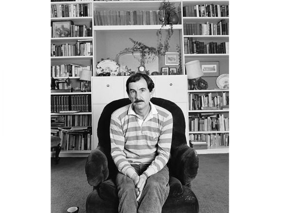 Author Hunter Davies, author of The Beatles, in the 1980s.