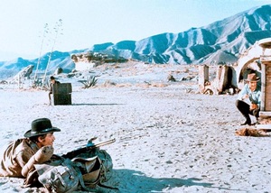 The Ruthless Four take cover during a surprise ambush in the desert