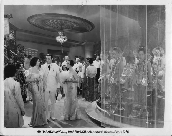 Kay Francis (left) with Ricardo Cortez in the Pre-Code melodrama Mandalay (1934), directed by Ricardo Cortez