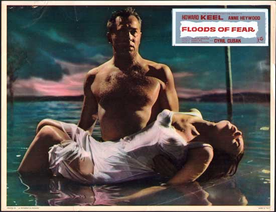 Howard Keel stars as the brawny hero of Floods of Fear, co-starring Anne Heywood.