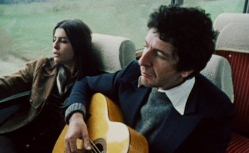 Leonard Cohen on the road in the 1972 concert film/documentary, Bird on the Wire