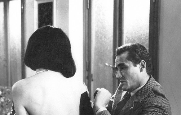 Annie Gorassini and Vittorio Gassman in a scene from Il Successo (1963), directed by Mauro Morassi