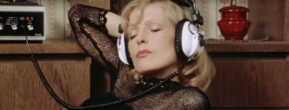Margit Carstensen tries to relax by listening to music in Fear of Fear (1975) but it doesn't stop her increasing bouts of anxiety and depression.