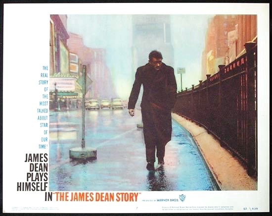The James Dean Story lobby card