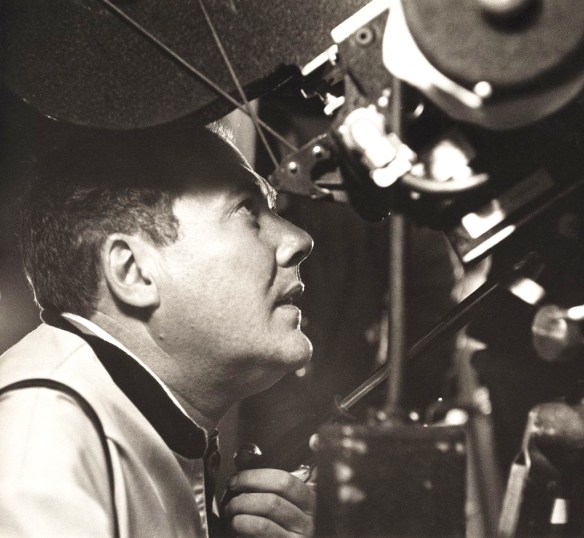 A young Robert Altman ponders a camera set-up.