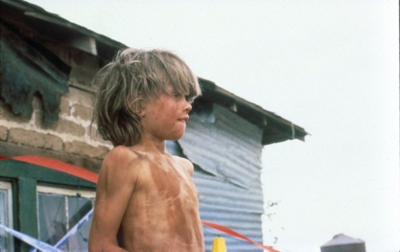 Young Sonny Boy is raised as a wild animal by his demented surrogate parents in Robert Martin Carroll's cult film