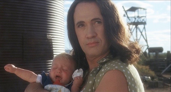 David Carradine in one of his most offbeat roles as Pearl in Sonny Boy (1989)