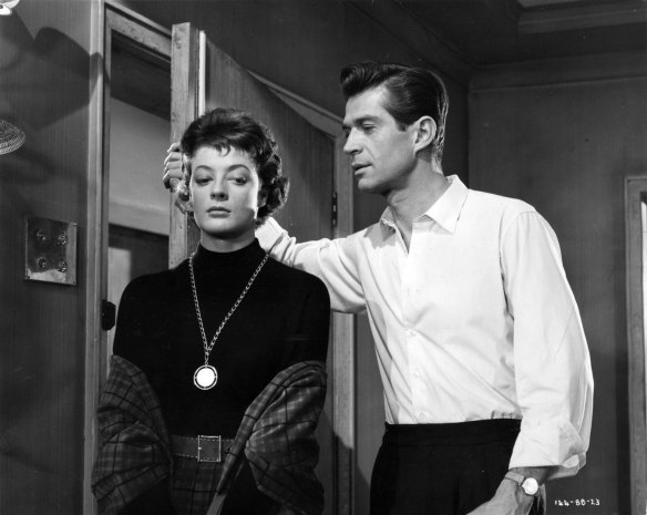 Maggie Smith and George Nader star in Nowhere to Go (1958), directed by Seth Holt