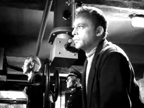 Herbert Lom (foreground) has a major supporting role in the 1960 biopic, I Aim at the Stars 