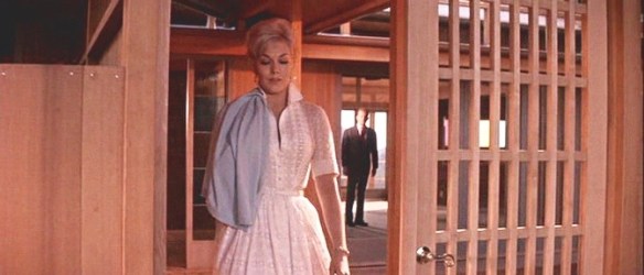 Kim Novak in a scene from Strangers When We Meet (1960) with art direction by Ross Bellah (working with architect Carl Anderson).