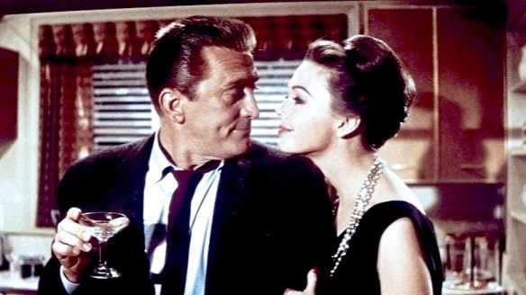 Happy hour at the Coe household in Strangers When We Meet (1960), starring Kirk Douglas and Barbara Rush