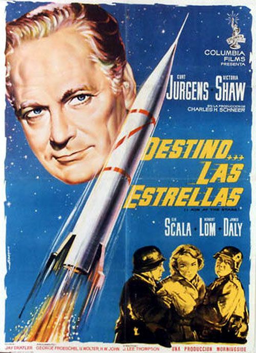 Spanish film poster for Ii Aim at the Stars (1960)