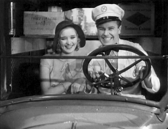 Marian Marsh and Regis Toomey play a working class couple in the Depression-era drama, Under Eighteen (1931).