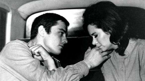 Alain Delon and Lea Massari play a couple on the run from the OAS in Alain Cavalier's L'Insoumis (1964).