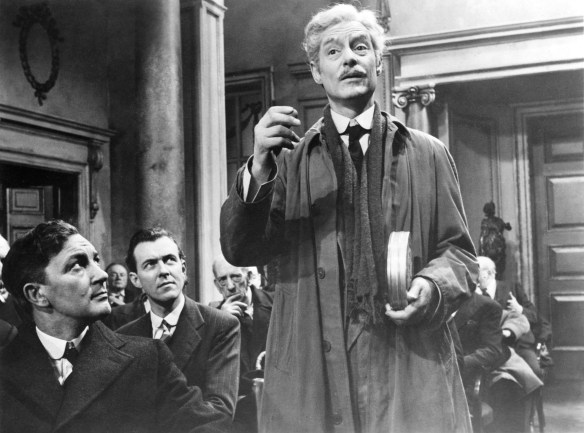 Robert Donat as cinema pioneer William Friese-Greene in his final days in the biopix The Magic Box (1951).